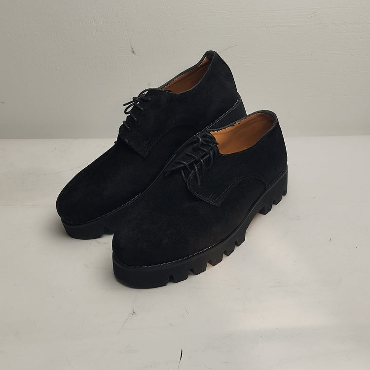 Lug Sole Suede Derby