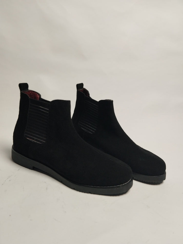 Suede Lug Sole Chelsea Boot