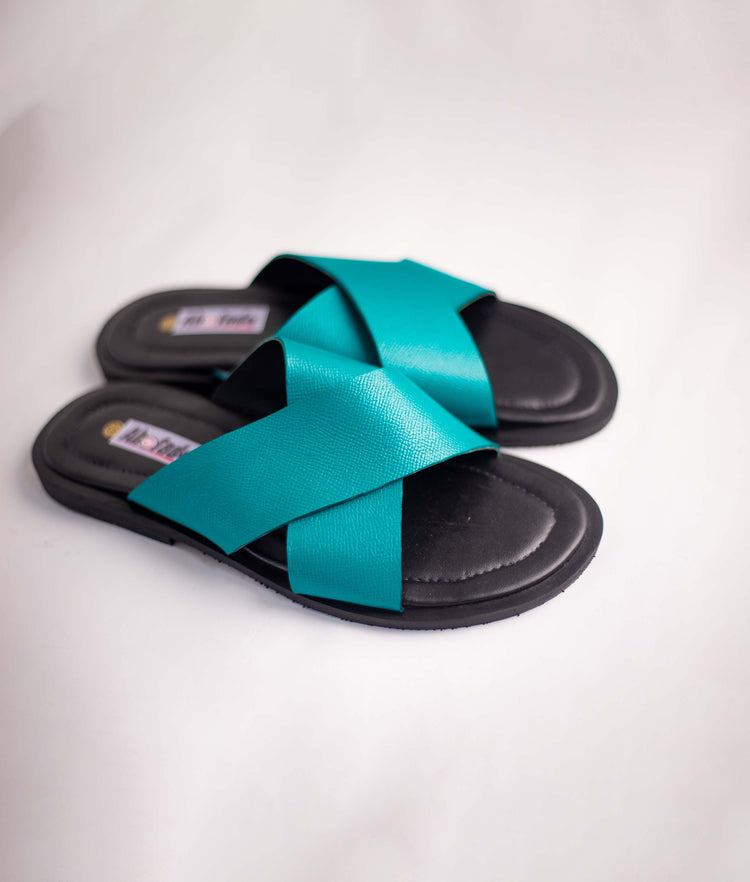 Plain Cross Slippers