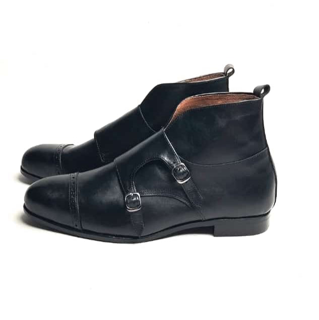 Double Strap Cap Toe Boot