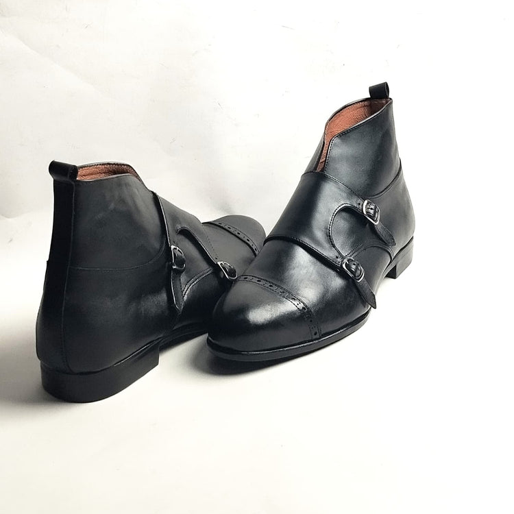 Double Strap Cap Toe Boot