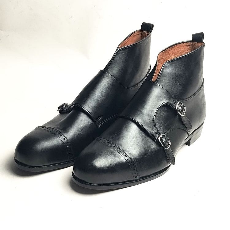 Double Strap Cap Toe Boot