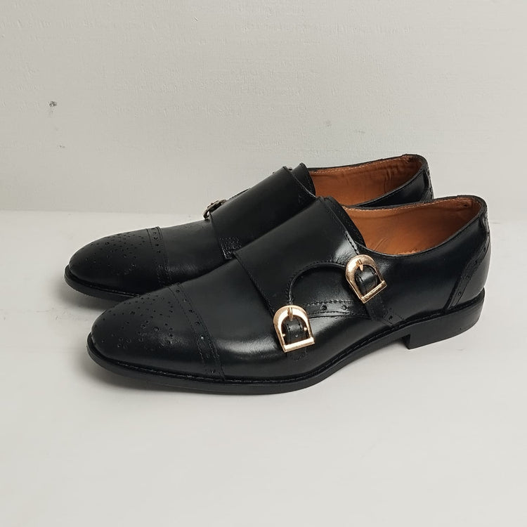 Brogue-Style Cap Toe Monkstrap