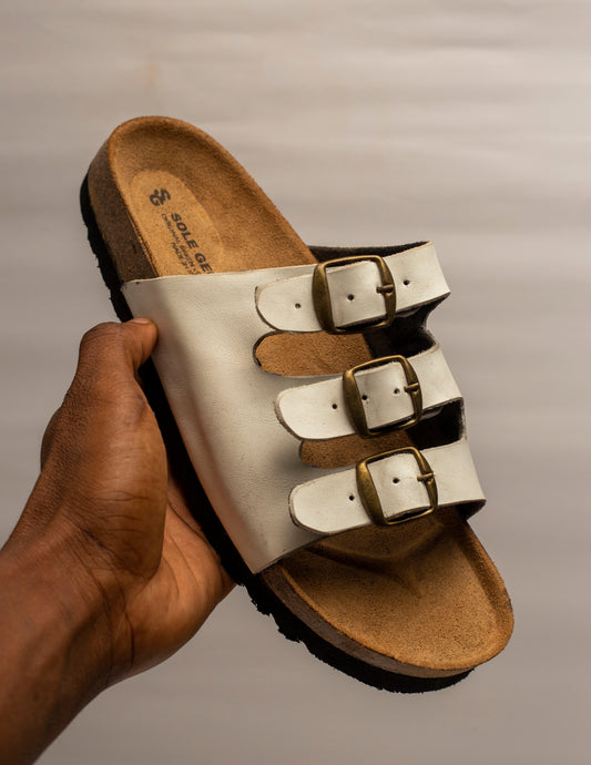 Cork Sole Slippers(3 Straps)
