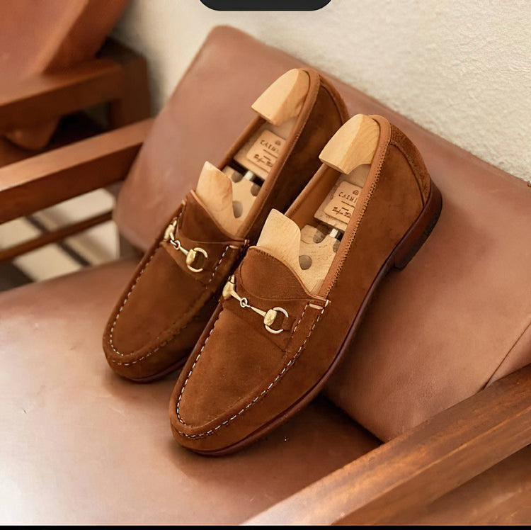 Horsebit Suede loafers